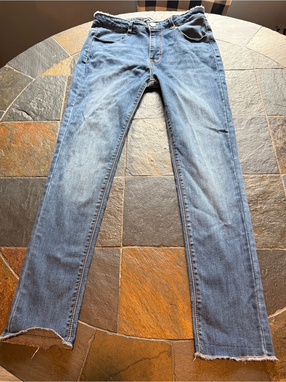 Black Label Women's Faded Blue Straight-Leg Jeans
